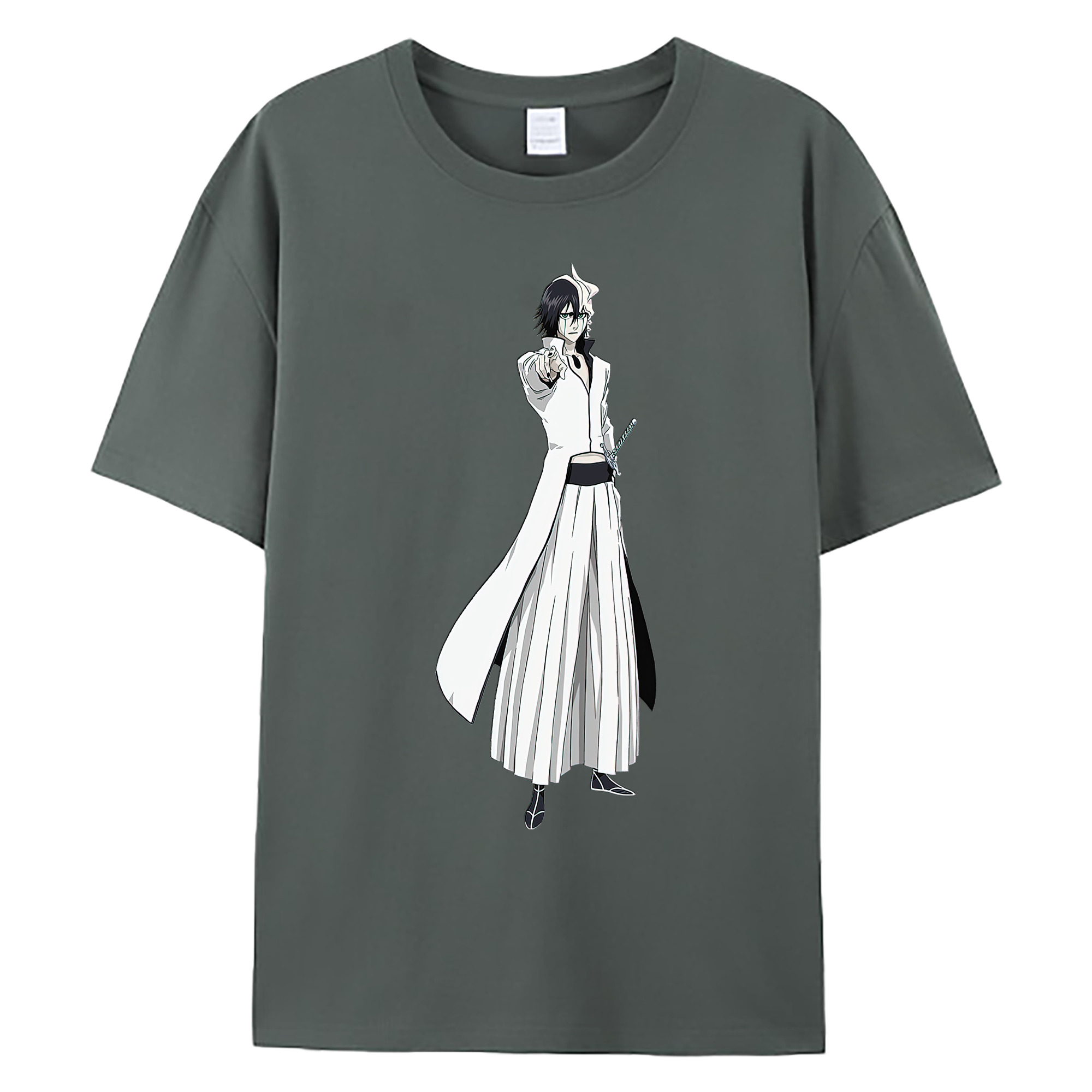 （画像用） ブリーチ ウルキオラ·シファー BLEACH Ulquiorra cifer 綿100％ メンズ半袖Tシャツ｜肌触りやわらか＆通気性
